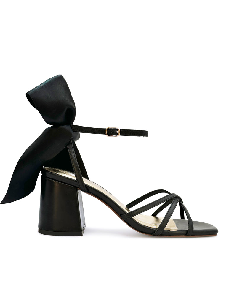 Black strappy sandals