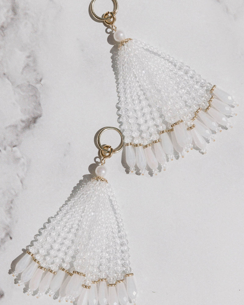 Crystal beaded tassels