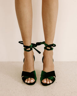 PASSION EMERALD TALL HEELS - SAMPLE SIZE 37 - FINAL SALE