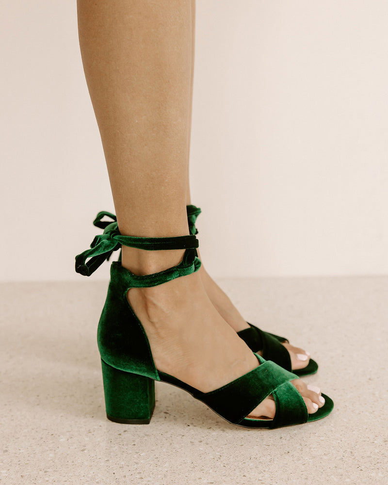 Cute Green Shoes - High Heel Sandals - Ankle Strap Heels - Lulus