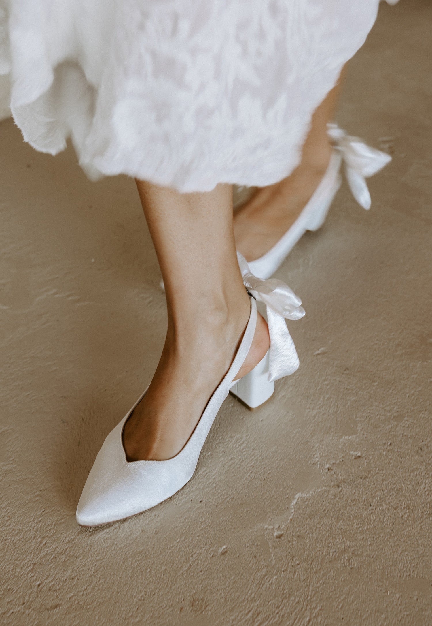 Closed Toe Bridal Shoes with comfortable block heel