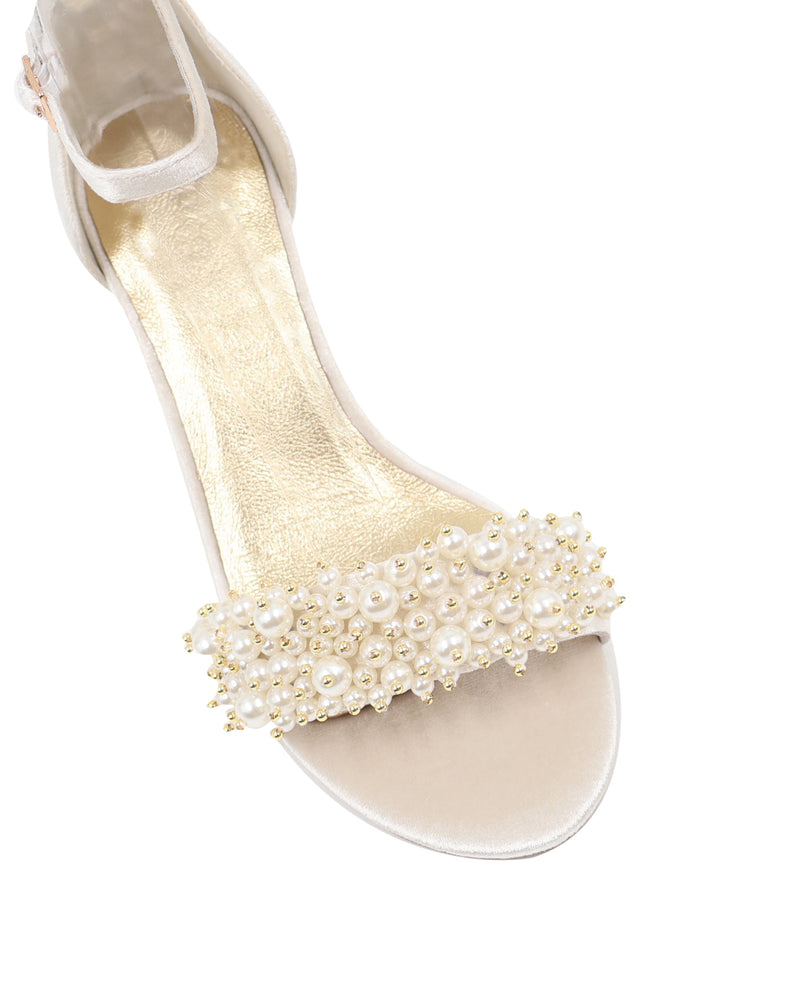 Ivory pearl bridal shoes
