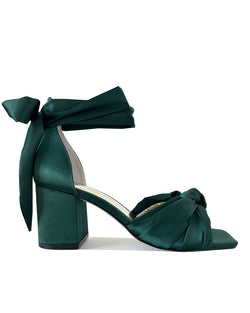 Emerald green bridal shoes