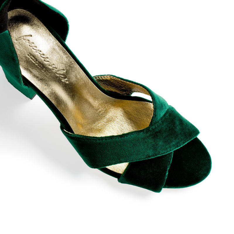 PASSION EMERALD TALL HEELS - SAMPLE SIZE 37 - FINAL SALE