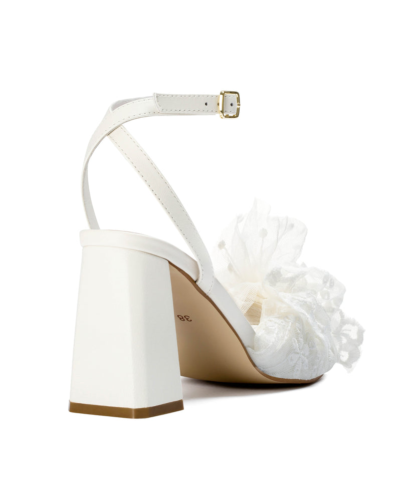 Women's Wedding Shoes Bling Bling Bridal Shoes Rhinestone Chunky Heel Open  Toe Minimalism Faux Leather Ankle Strap White 2024 - $54.99