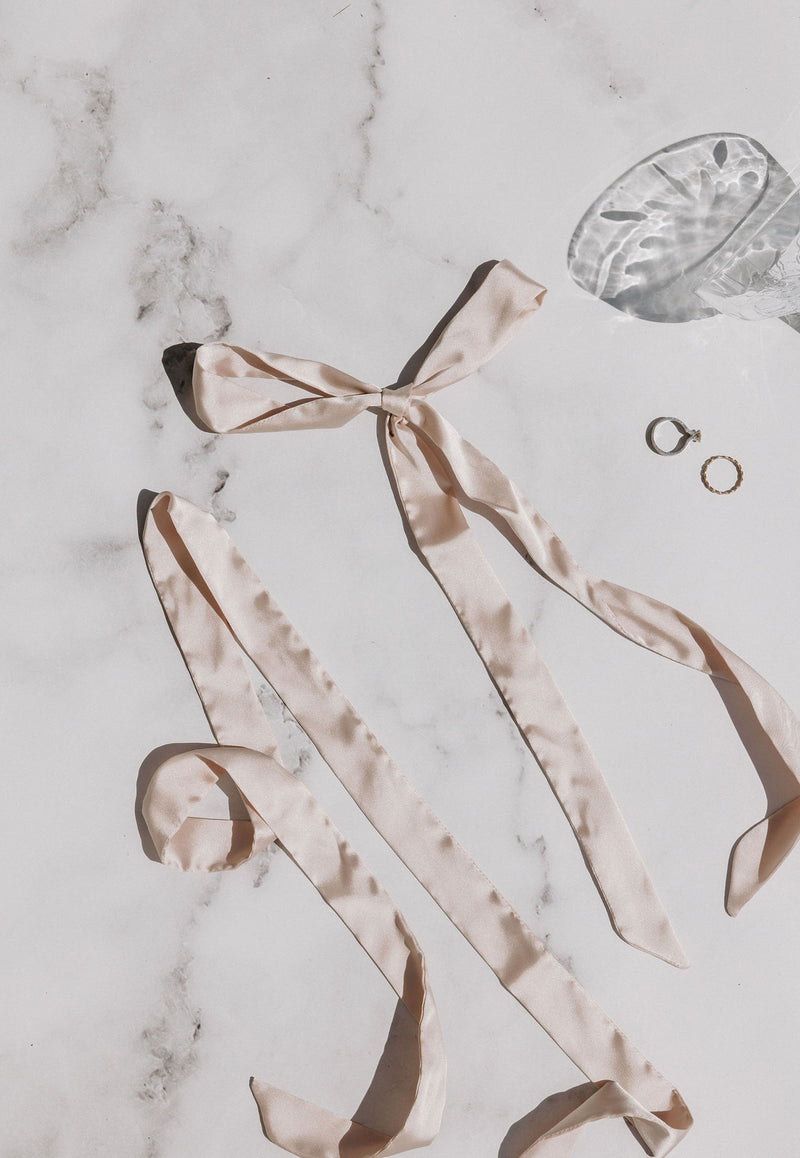 Satin ribbon ties for your bridal shoes