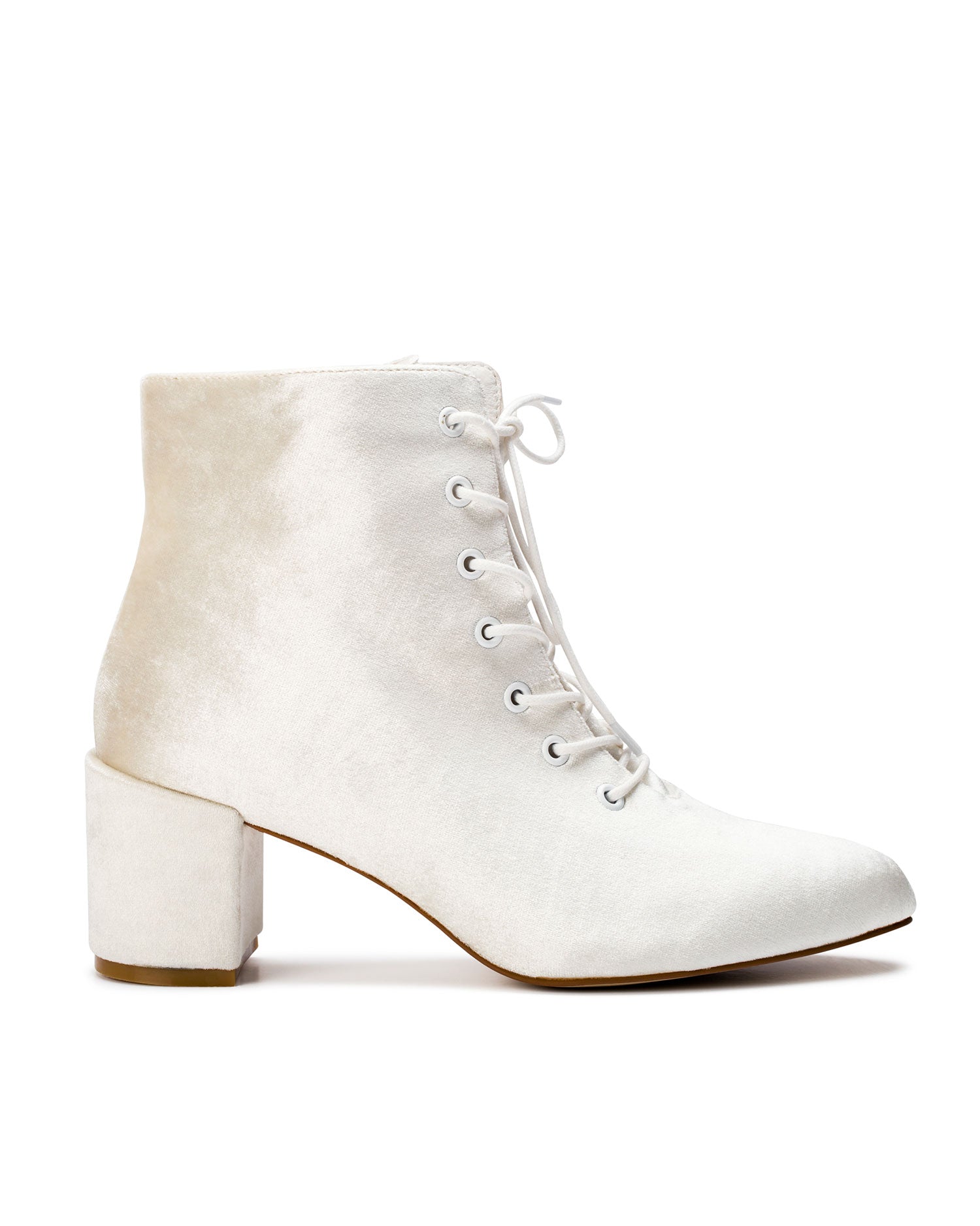 VOW - VELVET BRIDAL ANKLE BOOTIES